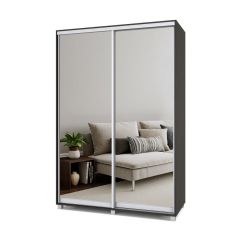 РОЛАНД Шкаф-купе с зеркалами Венге (450*1500) Р453 в Лысьве - lysva.mebel24.online | фото 2