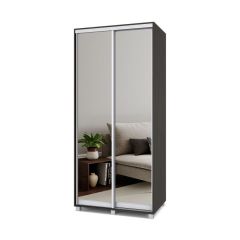 РОЛАНД Шкаф-купе с зеркалами Венге (600*1000) Р603 в Лысьве - lysva.mebel24.online | фото