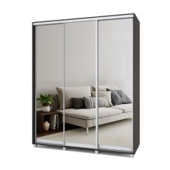 РОЛАНД Шкаф-купе с зеркалами Венге (600*1800) Р683 в Лысьве - lysva.mebel24.online | фото