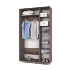 РОЛАНД Шкаф-купе с зеркалом Шимо темный (450*1300) Р432 в Лысьве - lysva.mebel24.online | фото 3