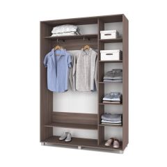 РОЛАНД Шкаф-купе с зеркалом Шимо темный (450*1500) Р452 в Лысьве - lysva.mebel24.online | фото 3