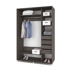 РОЛАНД Шкаф-купе зеркалом Анкор темный (600*1500) Р652 в Лысьве - lysva.mebel24.online | фото 4