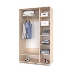 РОЛАНД Шкаф-купе зеркалом Млечный дуб (600*1500) Р652 в Лысьве - lysva.mebel24.online | фото 2
