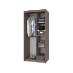 ТОМАС Шкаф-купе с зеркалом Шимо темный/светлый Т22 в Лысьве - lysva.mebel24.online | фото 2