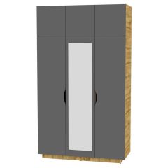 Шкаф с зеркалом "Аврора (H21_M)" в Лысьве - lysva.mebel24.online | фото 19