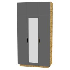 Шкаф с зеркалом "Аврора (H23_M)" в Лысьве - lysva.mebel24.online | фото 19