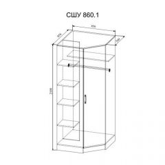 СОФИ СШУ860.1 Шкаф угловой в Лысьве - lysva.mebel24.online | фото 2