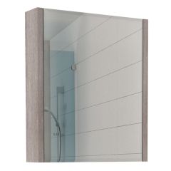 Шкаф-зеркало Quadro 60 Дуб серый левый/правый Домино (DQ1702HZ) в Лысьве - lysva.mebel24.online | фото