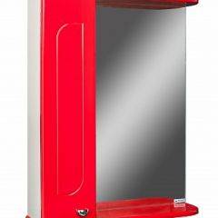 Шкаф-зеркало Радуга Красный 50 левый АЙСБЕРГ (DA1122HZR) в Лысьве - lysva.mebel24.online | фото