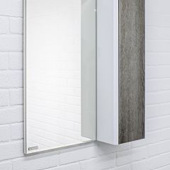 Шкаф-зеркало Uno 60 Дуб серый левый/правый Домино (DU1503HZ) в Лысьве - lysva.mebel24.online | фото 9