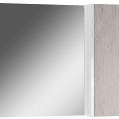 Шкаф-зеркало Uno 80 Дуб серый левый/правый Домино (DU1504HZ) в Лысьве - lysva.mebel24.online | фото