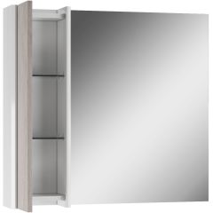 Шкаф-зеркало Uno 80 Дуб серый левый/правый Домино (DU1504HZ) в Лысьве - lysva.mebel24.online | фото 4