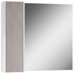 Шкаф-зеркало Uno 80 Дуб серый левый/правый Домино (DU1504HZ) в Лысьве - lysva.mebel24.online | фото 6