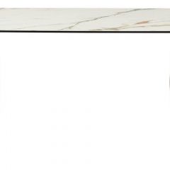 Стол BRONTE 220 KL-188 Контрастный мрамор матовый, итальянская керамика/ Шампань, ®DISAUR в Лысьве - lysva.mebel24.online | фото 2