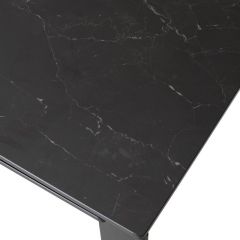 Стол CORNER 120 MATT BLACK MARBLE SOLID CERAMIC / BLACK, ®DISAUR в Лысьве - lysva.mebel24.online | фото 9