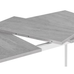 Стол деревянный Колон Лофт 120(160)х75х75 25 мм бетон / белый матовый в Лысьве - lysva.mebel24.online | фото 6