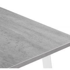 Стол деревянный Колон Лофт 120(160)х75х75 25 мм бетон / белый матовый в Лысьве - lysva.mebel24.online | фото 9