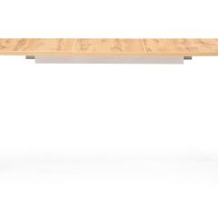 Стол деревянный Лота Лофт 120(160)х75х75 25 мм дуб вотан / белый матовый в Лысьве - lysva.mebel24.online | фото 2