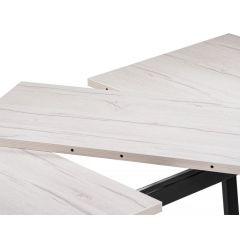 Стол деревянный раскладной Лота Лофт 120(160)х75х75 25 мм черный матовый / юта в Лысьве - lysva.mebel24.online | фото 6