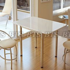 Стол обеденный (1000*700) белый глянец в Лысьве - lysva.mebel24.online | фото
