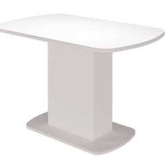 Стол обеденный Соренто (Белый глянец) в Лысьве - lysva.mebel24.online | фото 2