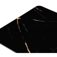 Стол стеклянный Бугун 120(160)х80х77 обсидиан / черный в Лысьве - lysva.mebel24.online | фото 9