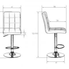 Стул барный DOBRIN KRUGER LM-5009 (черный) в Лысьве - lysva.mebel24.online | фото 2