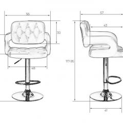 Стул барный DOBRIN TIESTO LM-3460 (черный) в Лысьве - lysva.mebel24.online | фото 3