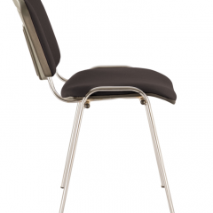Стул BRABIX "Iso CF-001" (хром каркас, ткань черная) 531419 в Лысьве - lysva.mebel24.online | фото 3