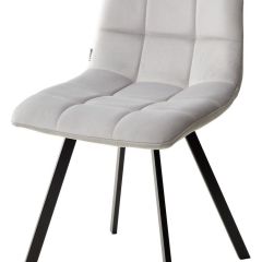 Стул CHILLI SQUARE BLUVEL-03 светло-серый, велюр / черный каркас М-City в Лысьве - lysva.mebel24.online | фото