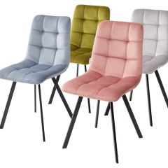 Стул CHILLI SQUARE BLUVEL-03 светло-серый, велюр / черный каркас М-City в Лысьве - lysva.mebel24.online | фото 8