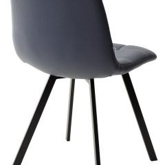 Стул CHILLI SQUARE HK017-09 серо-черничный, PU/ черный каркас М-City в Лысьве - lysva.mebel24.online | фото 3