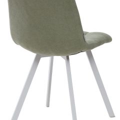 Стул CHILLI SQUARE UF860-11B мятный, ткань/ белый каркас М-City в Лысьве - lysva.mebel24.online | фото 2