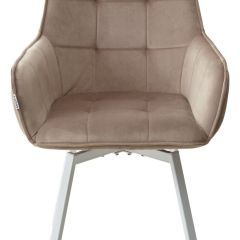 Стул MAVERICK 360 град. поворот. BLUVEL-40 BEIGE/ белый каркас, М-City в Лысьве - lysva.mebel24.online | фото 7