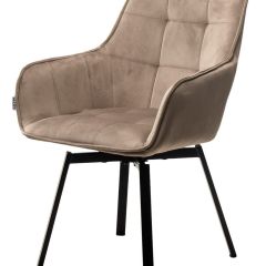 Стул MAVERICK 360 град. поворот. BLUVEL-40 BEIGE/ черный каркас, М-City в Лысьве - lysva.mebel24.online | фото 4