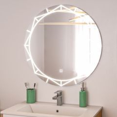 Зеркало Алжир 700 с подсветкой Домино (GL7033Z) в Лысьве - lysva.mebel24.online | фото 3