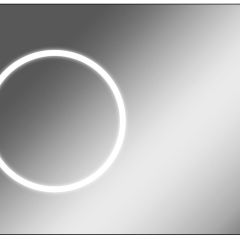 Зеркало Eclipse 100 black с подсветкой Sansa (SE1032Z) в Лысьве - lysva.mebel24.online | фото