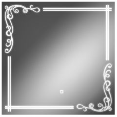 Зеркало Луандра 700х700 с подсветкой Домино (GL7035Z) в Лысьве - lysva.mebel24.online | фото