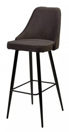 Барный стул NEPAL-BAR ГРАФИТ #14, велюр/ черный каркас (H=78cm) М-City в Лысьве - lysva.mebel24.online | фото 1
