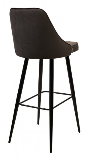 Барный стул NEPAL-BAR ГРАФИТ #14, велюр/ черный каркас (H=78cm) М-City в Лысьве - lysva.mebel24.online | фото 2