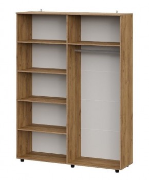 БАЙКАЛ Шкаф четырехстворчатый (Графит/Дуб золотой) в Лысьве - lysva.mebel24.online | фото 2