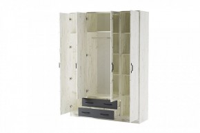 БЕАТРИС Шкаф Квадро (дуб крафт белый/антрацит) в Лысьве - lysva.mebel24.online | фото 2