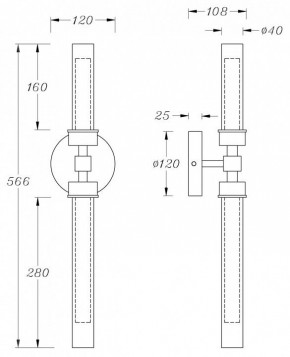 Бра Maytoni Stelo MOD116WL-L7BS3K в Лысьве - lysva.mebel24.online | фото 3