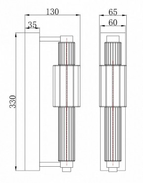 Бра Maytoni Verticale MOD308WL-L9CG3K в Лысьве - lysva.mebel24.online | фото 3