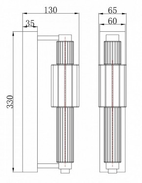 Бра Maytoni Verticale MOD308WL-L9CH3K в Лысьве - lysva.mebel24.online | фото 3
