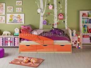 ДЕЛЬФИН Кровать 1600 (Оранжевый металлик) в Лысьве - lysva.mebel24.online | фото
