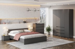 ДЕНВЕР Шкаф четырехстворчатый (Графит серый) в Лысьве - lysva.mebel24.online | фото 3