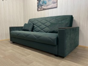 Диван Престиж-15 (НПБ+МДФ) велюр Sensey bottle green в Лысьве - lysva.mebel24.online | фото 1