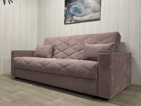 Диван Престиж-15 (НПБ+МДФ) велюр Sensey Elderberry в Лысьве - lysva.mebel24.online | фото 1