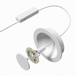 DK2700-WH Встраиваемый светильник, IP 20, 7 Вт, LED 3000, белый, алюминий в Лысьве - lysva.mebel24.online | фото 5